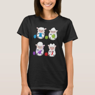 Camiseta Knit Crochet Knitter Regalo de crocheting oveja Kn