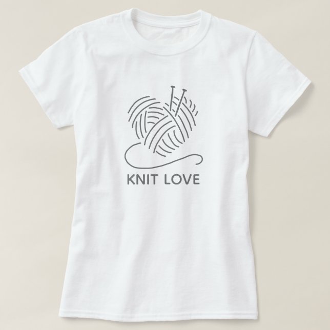 Camiseta Knit Love T-Shirt (Diseño del anverso)