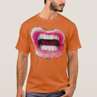 Camiseta Knitted Lips