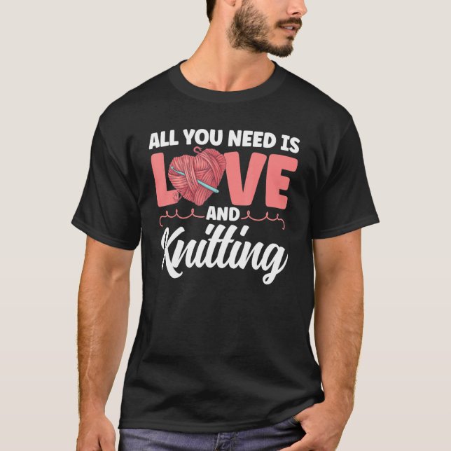 Camiseta Knitter Amor Y Tejido (Anverso)