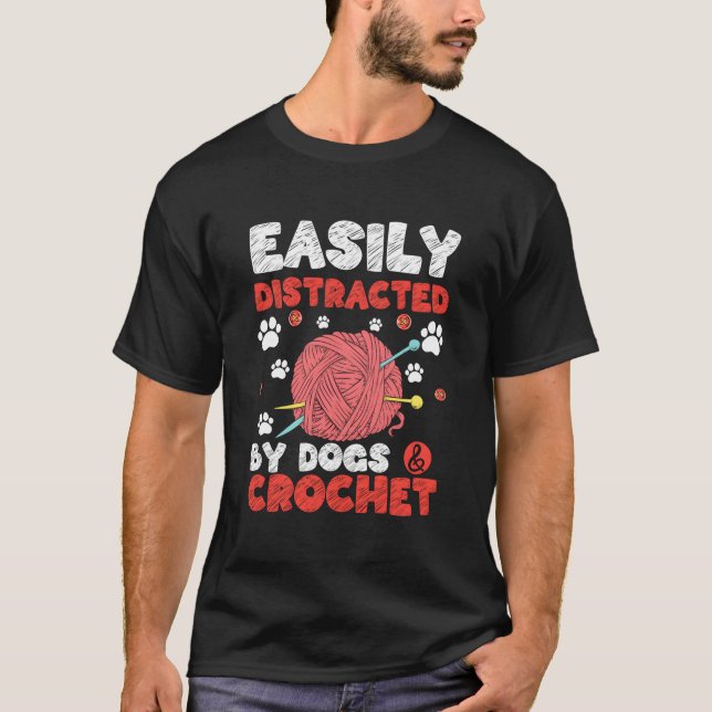Camiseta Knitter Crochet Yarn Crocheting (Anverso)