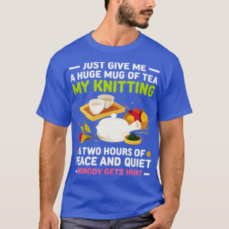 Camiseta Knitter Gift Knitting Crochet Love Yarn Patterns S