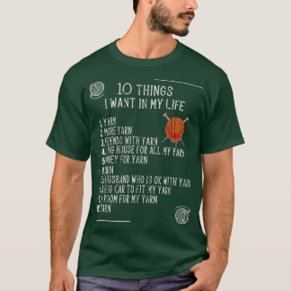 Camiseta Knitter Knitter Knitter de crochet Yarn