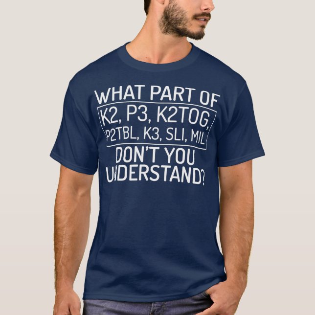 Camiseta Knitters Yarn Lovers Entender la Cita (Anverso)