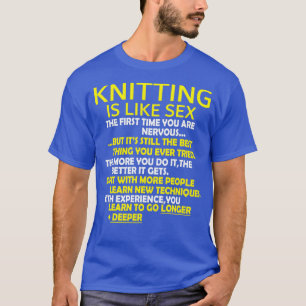 Camiseta Knitting Knit Crochet Yarn 