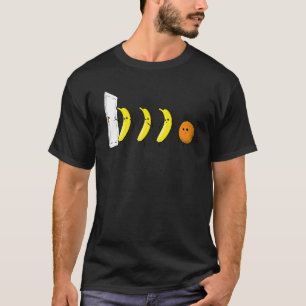 Camiseta Knock Knock 3 Bananas 1 Naranja Funny