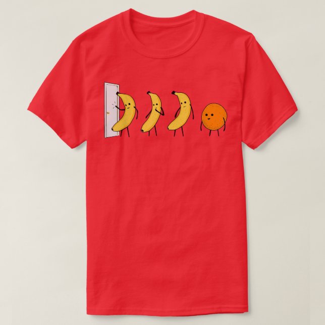 Camiseta Knock Knock, ¿Quién es el Banana que hay Naranja? (Diseño del anverso)