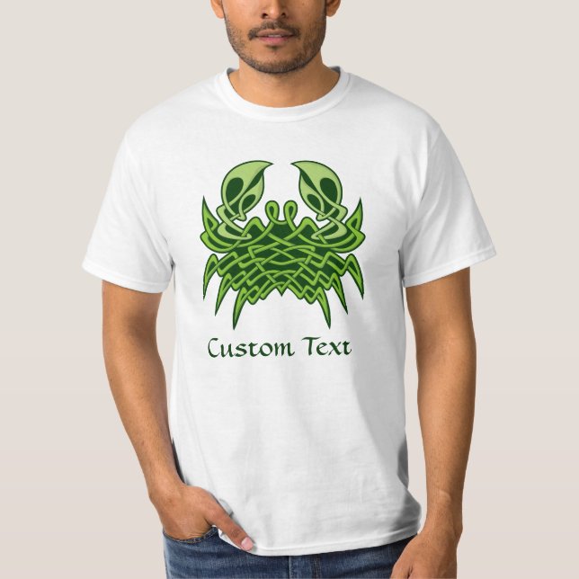 Camiseta Knot celta de cangrejo verde (Anverso)