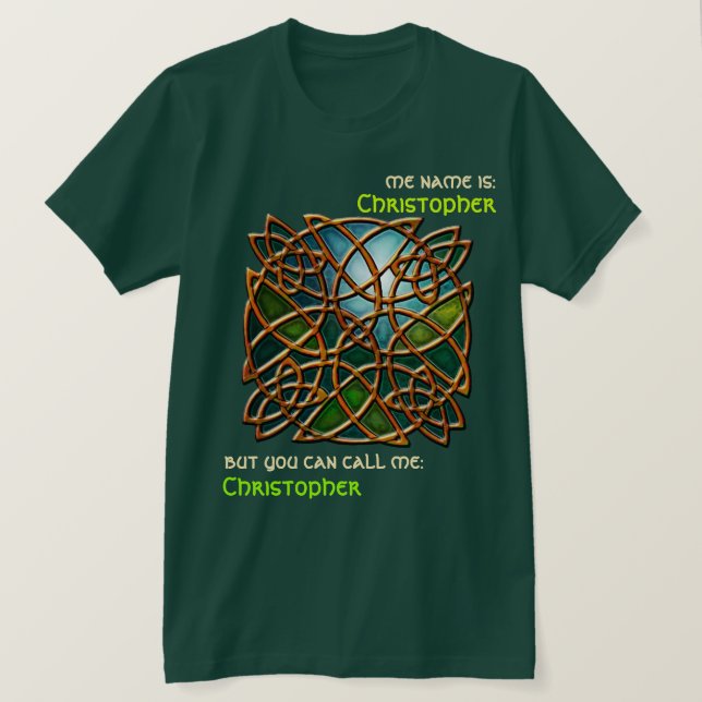 Camiseta Knot de cobre celta (personalizado) (Anverso del diseño)