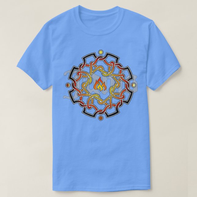 Camiseta Knot de fuego v2 (Diseño del anverso)