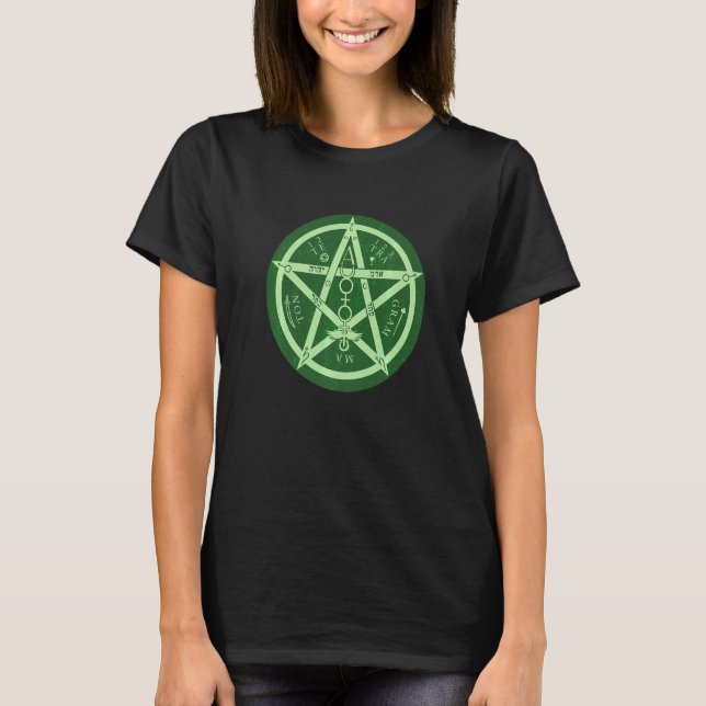Camiseta Knot de Pentagram Celta Irlandesa Wicca (Anverso)