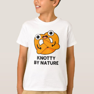 Camiseta Knotty Por Naturaleza Funny Pretzel Pun