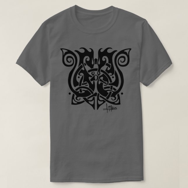 Camiseta Knotwork Celtic Celtic Seahorse (Diseño del anverso)