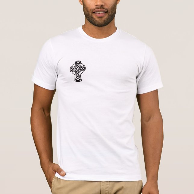 Camiseta knotwork de la cruz céltica (Anverso)