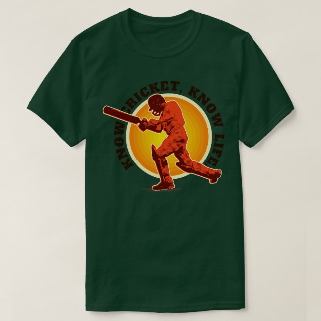 Camiseta Know Cricket Know Life Vintage  (Diseño del anverso)