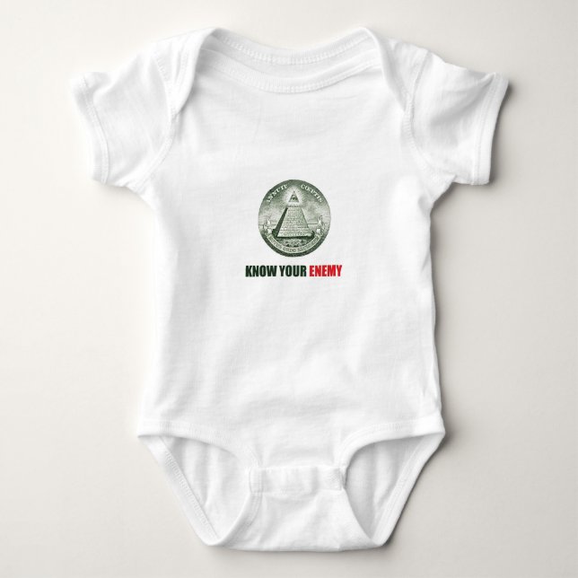 Camiseta know your enemy illuminati (Anverso)