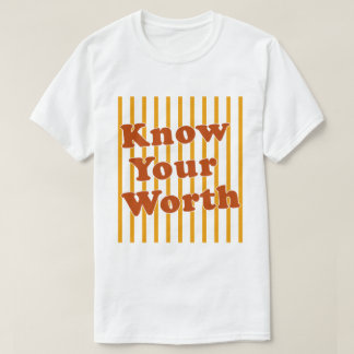 Camiseta Know Your Worth Retro Stripes