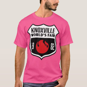 Camiseta Knoxville World Fair Retro Shield White en B en 19