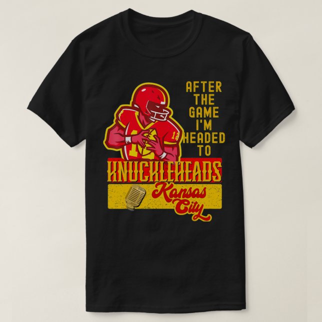 Camiseta Knuckleheads Kansas City Music Retro BBQ FrontBack (Diseño del anverso)