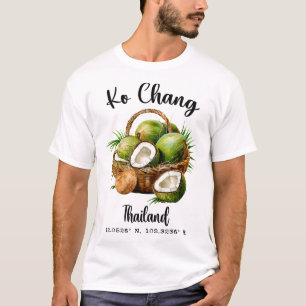Camiseta Ko Chang Coco Tailandia Isla Tropical Gps Vacacion