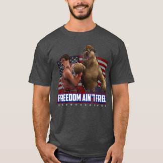 Camiseta KO de Merica Bear por la libertad EE.UU. Libertad
