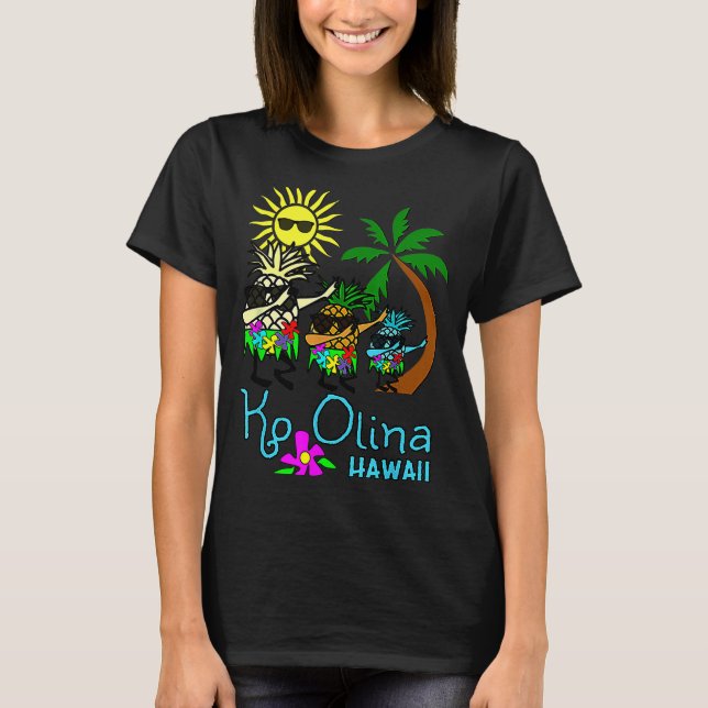 Camiseta Ko Olina Dabbing Pineapple Oahu Hawaii Beach (Anverso)