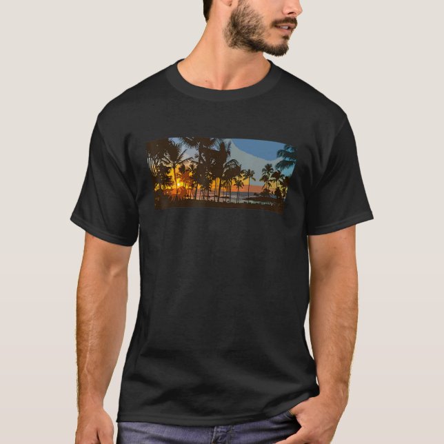 Camiseta Ko Olina Sunset Hawaiian Sunset Hawaii playa (Anverso)