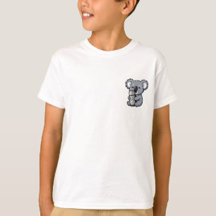 Camiseta Koala Acogedor Bebiendo Termo Niños