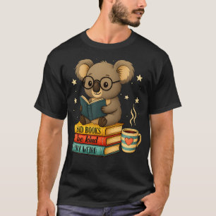 Camiseta Koala Amante de los Libros Leyendo Biblioteca Libr