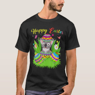 Camiseta Koala Animal Lover Floral Easter Egy Funny Koala E
