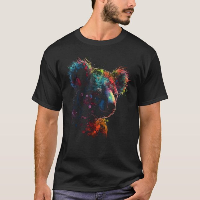 Camiseta Koala Artwork  Animal Koala 5 (Anverso)