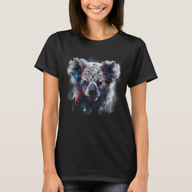 Camiseta Koala Artwork  Animal Koala 7 (Anverso)