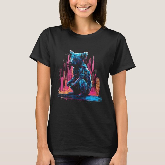 Camiseta Koala Artwork - Architecture Animal Motif Art Anim (Anverso)