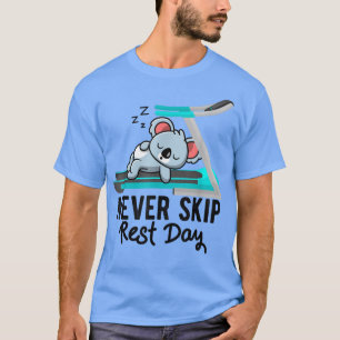 Camiseta Koala Bear ejerciendo el gimnasio Treadmill Weight
