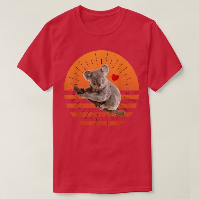 Camiseta Koala Bear Gifts Retro Sunset Animal Lover Koala 1 (Diseño del anverso)