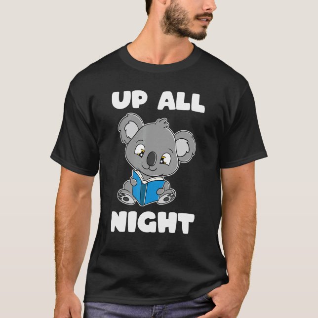 Camiseta Koala Bear Leyendo El Libro Todo El Libro De La No (Anverso)