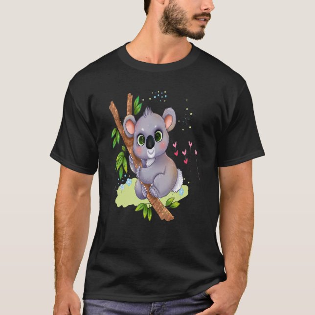 Camiseta Koala Bear Retro Sunset Animal Koala (Anverso)