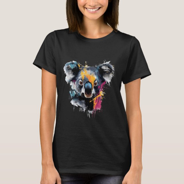 Camiseta Koala Bear Wildlife Tropical Animal Art Nature Koa (Anverso)