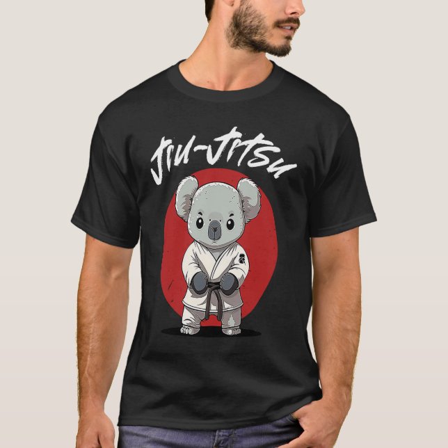 Camiseta Koala Brazilian Jiu Jitsu MMA Grappling (Anverso)