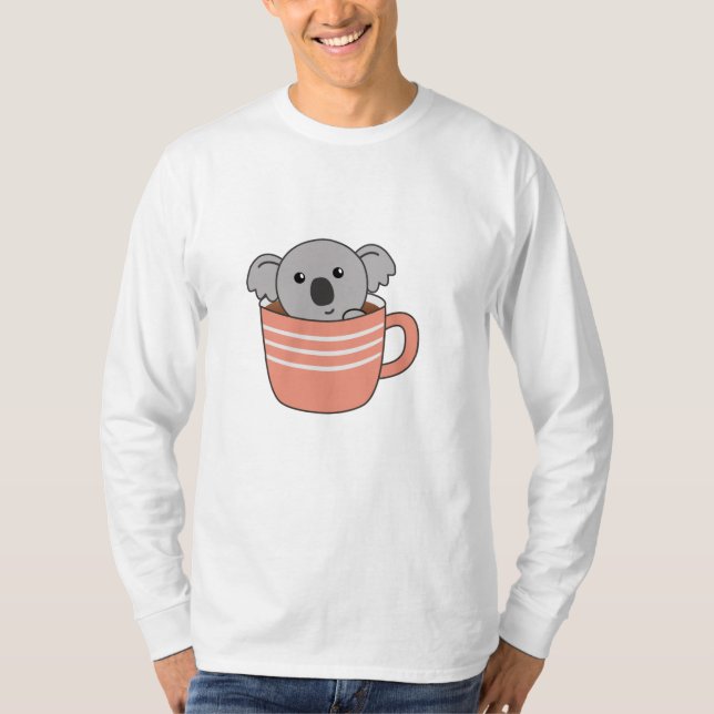 Camiseta Koala Café Copa Animales Cute Koalas (Anverso)