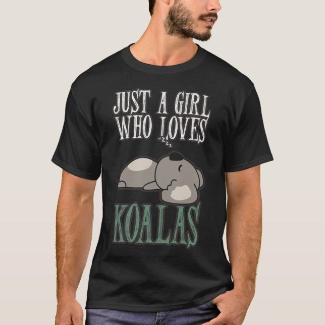 Camiseta Koala Chica que ama a Koalas Bear Australia (Anverso)