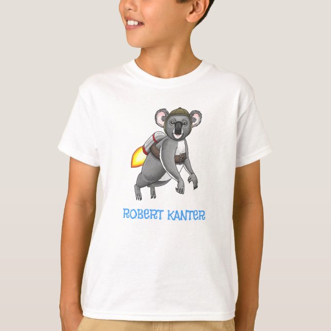Camiseta Koala Cohete (Anverso)