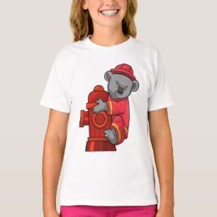 Camiseta Koala como bombero con hidrógeno