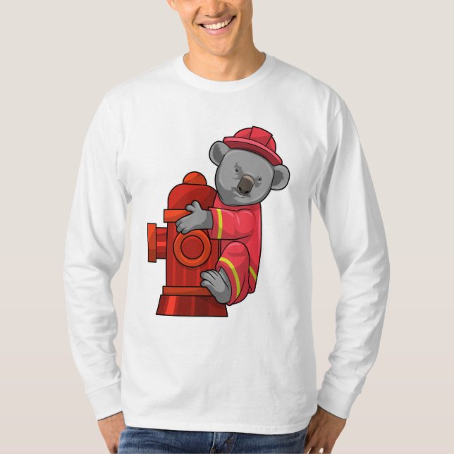 Camiseta Koala como bombero con hidrógeno (Anverso)