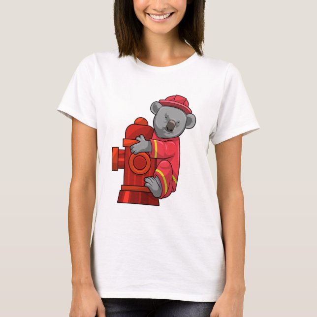 Camiseta Koala como bombero con hidrógeno (Anverso)