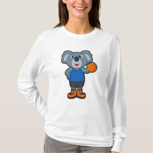 Camiseta Koala como jugador de baloncesto con baloncesto