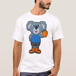 Camiseta Koala como jugador de baloncesto con baloncesto