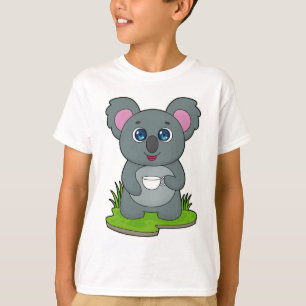 Camiseta Koala con café