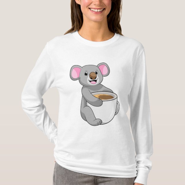 Camiseta Koala con Copa de Café (Anverso)