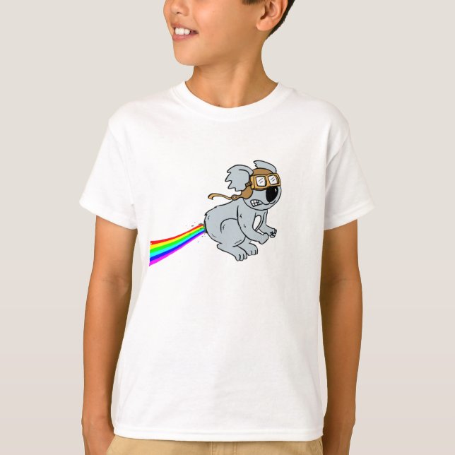 Camiseta Koala con el arco iris (Anverso)